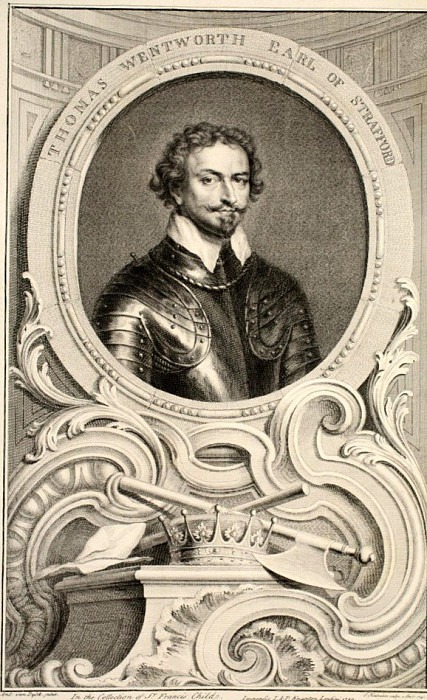 Portrait of Thomas Wentworth, Earl of Stratford, Jacobus Houbraken