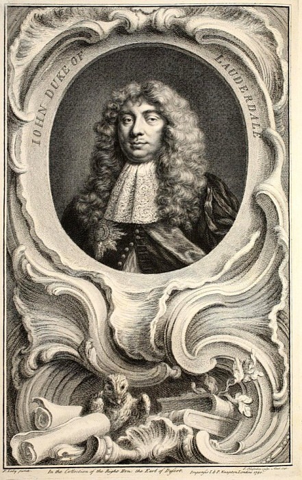 Portrait of John, Duke of Lauderdale, Jacobus Houbraken