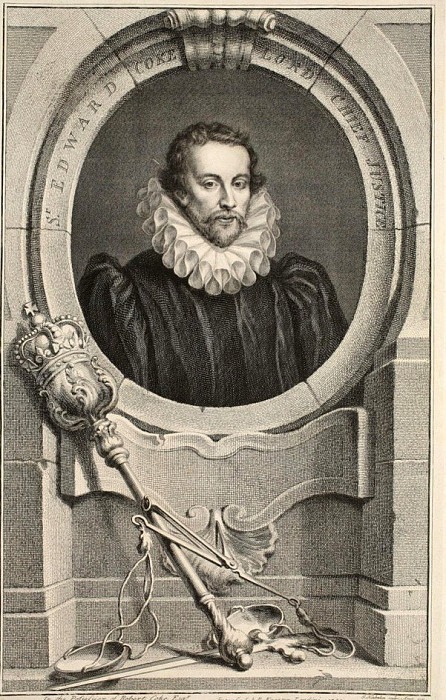 Portrait of Sir Edward Coke, Lord Chief Justice. Jacobus Houbraken