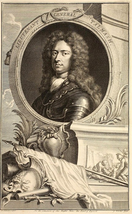Portrait of Lieutenant General Talmash. Jacobus Houbraken