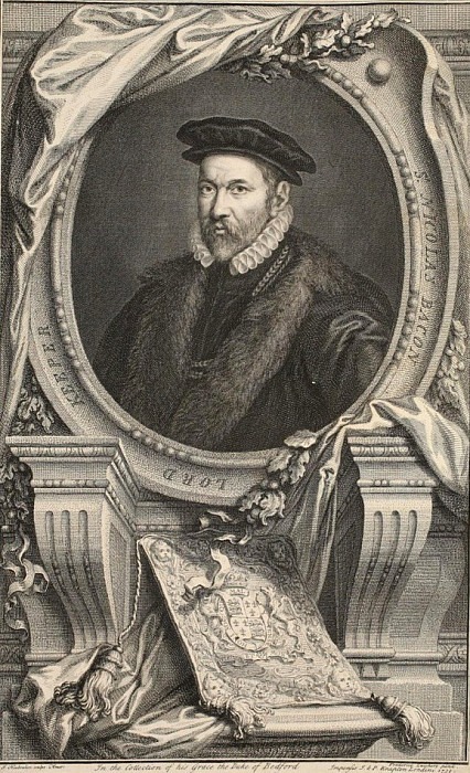 Portrait of Nicholas Bacon. Jacobus Houbraken