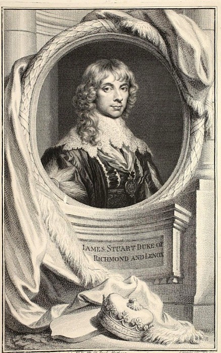 Portrait of James Stuart, Duke of Richmond and Lennox. Jacobus Houbraken