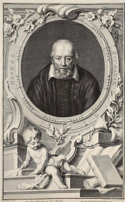 Portrait of George Buchanan, after Frans Pourbus, Jacobus Houbraken