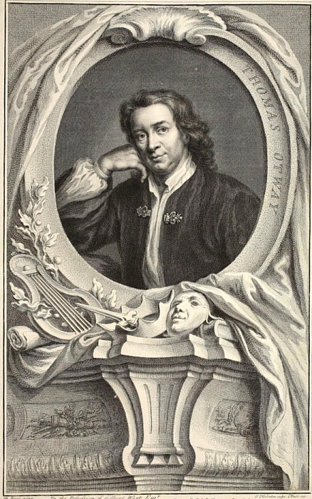 Portrait of Thomas Otway, Jacobus Houbraken