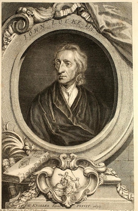 Portrait of John Locke. Jacobus Houbraken