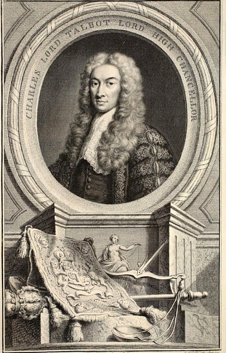 Portrait of Charles, Lord Talbot. Jacobus Houbraken