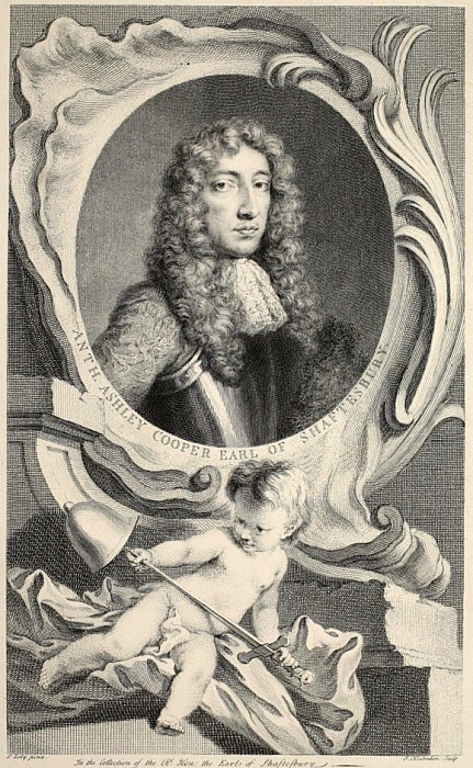 Portrait of Anthony Ashley Cooper, Earl of Shaftesbury, Jacobus Houbraken