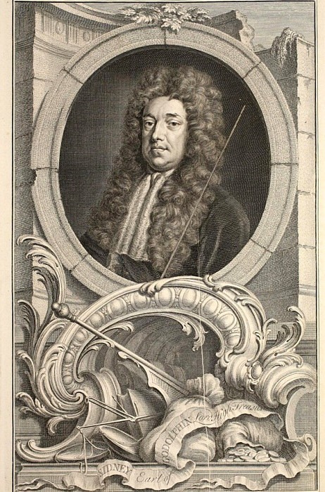 Portrait of Sidney, Earl of Godolphin, Jacobus Houbraken