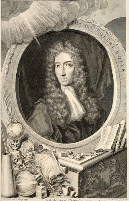Portrait of The Hon. Robert Boyle. Jacobus Houbraken