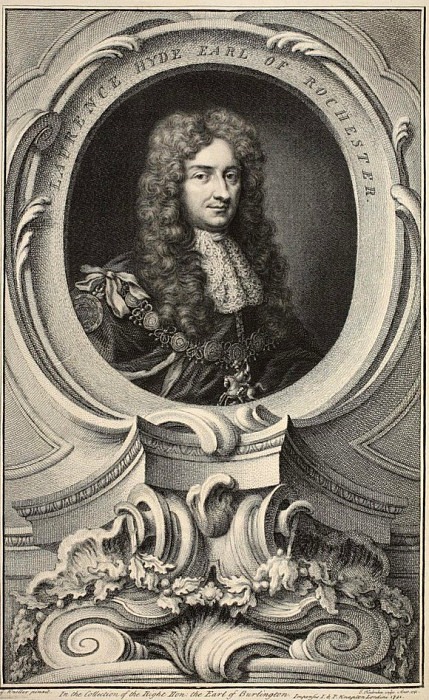 Portrait of Laurence Hyde, Earl of Rochester. Jacobus Houbraken