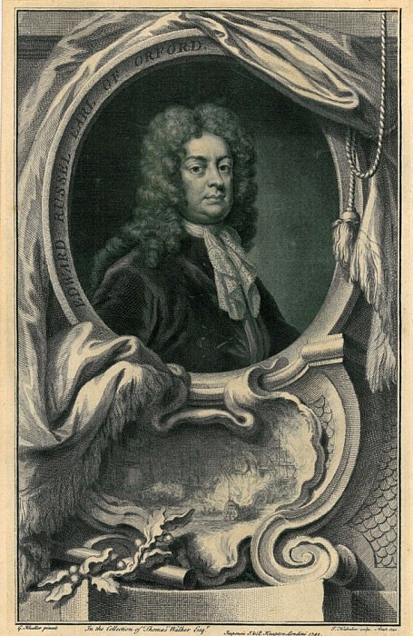 Edward Russell, Earl of Orford. Jacobus Houbraken