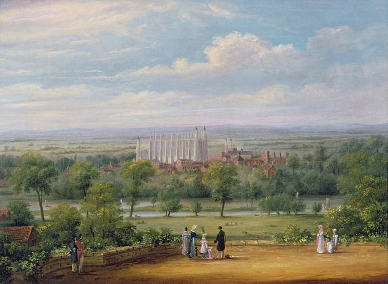 Итон-колледж, вид с террасы Виндзорского замка. Ричард Бэнкс Харраден