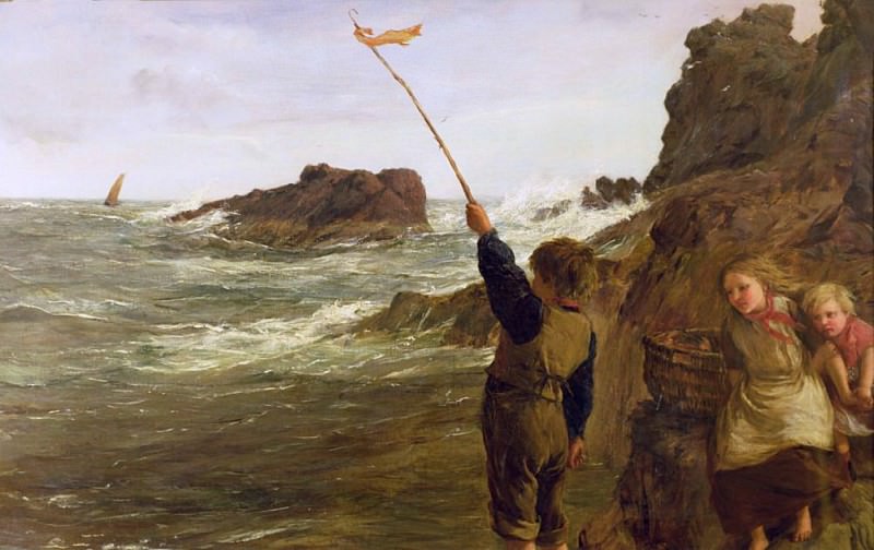 Caught by the Tide. James Clarke Hook