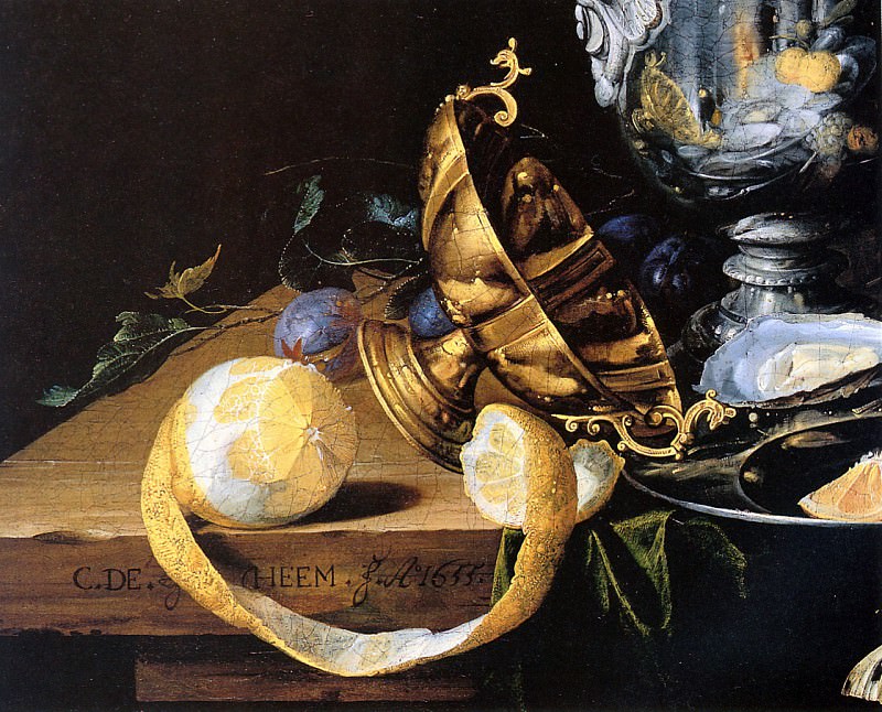 Heem de Cornelis A banqueting piece Sun. De Cornelis Heem