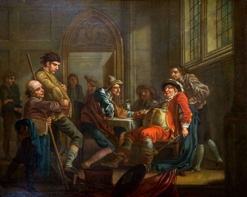 Sir John Falstaff Raising Recruits