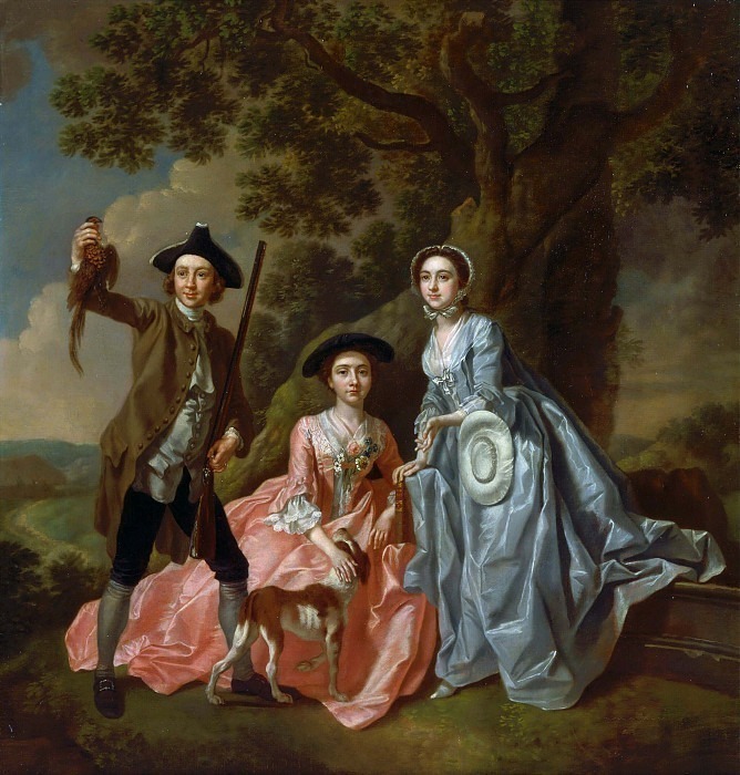 Джордж Роджерс, его жена Маргарет и его сестра Маргарет Роджерс. Фрэнсис Хейман