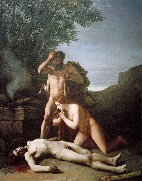 Адам и Ева находят тело Авеля. Жан-Жак Эннер