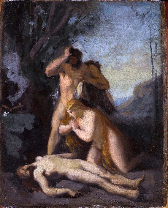 Адам и Ева обнаруживают тело Авеля. Жан-Жак Эннер