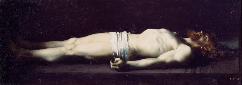 Jesus in the Tomb (Dead Christ). Jean-Jacques Henner