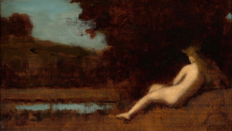 Landscape with Nude. Jean-Jacques Henner