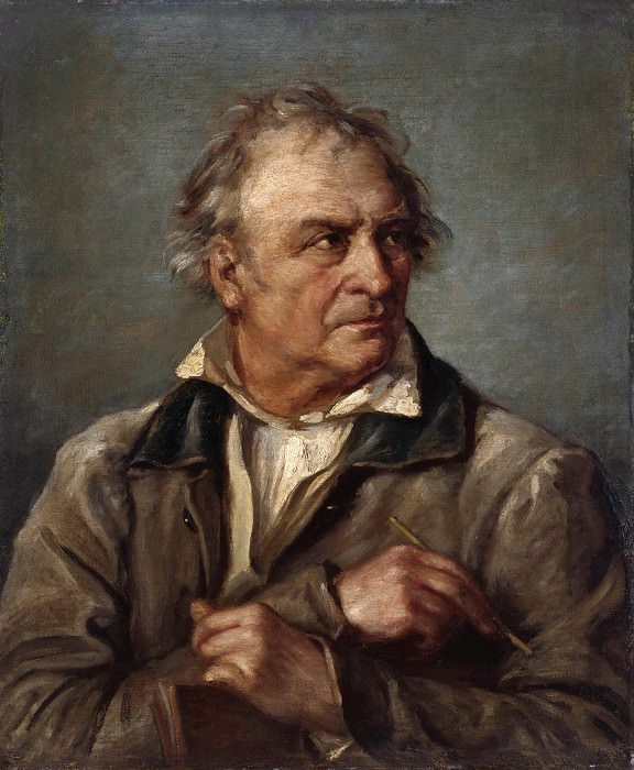 Portrait of the painter Johann Christian Reinhart. Eduard von Heuss
