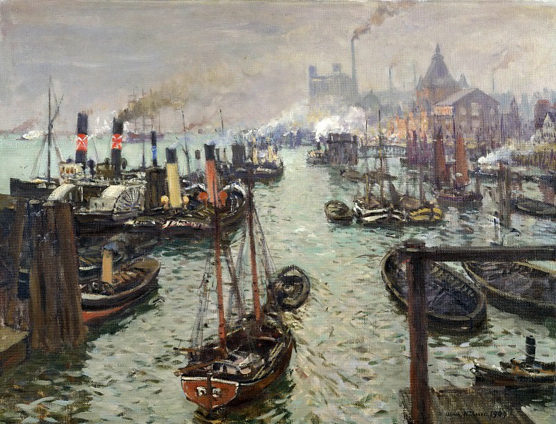 The port of Hamburg. Ulrich Hubner