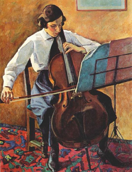 holgate the cellist 1923. Edwin H Holgate