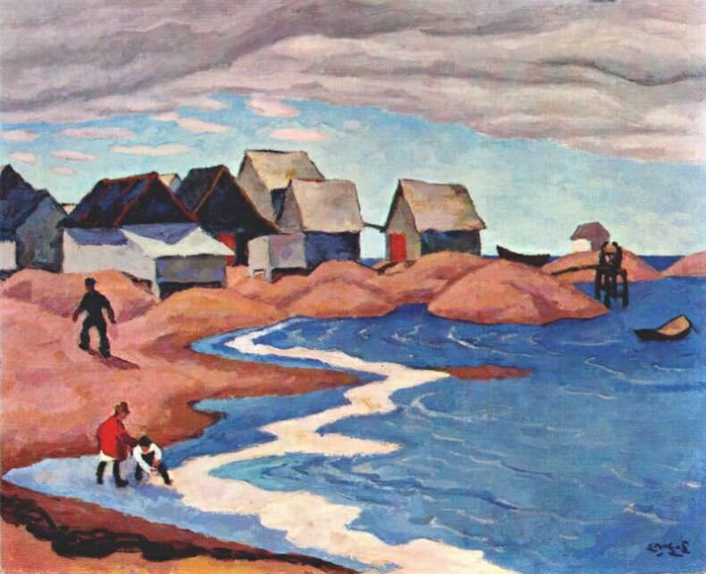 holgate fishermens houses. Edwin H Holgate