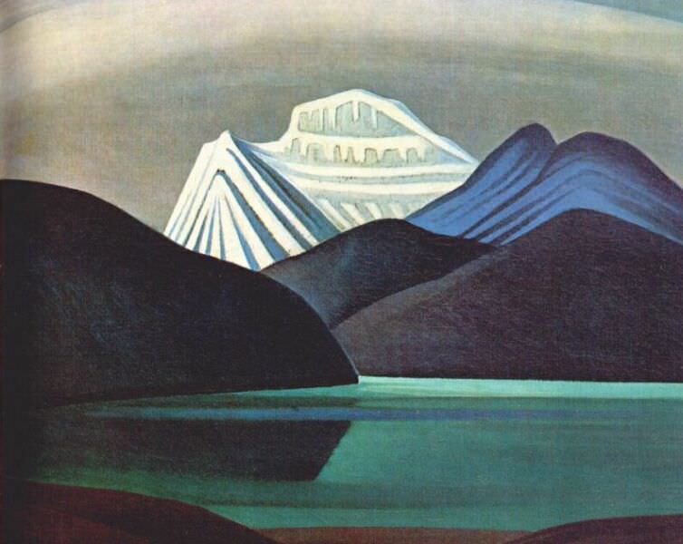 mountains and lake 1929. Harris