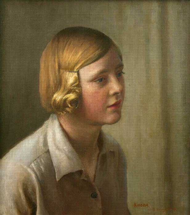 Portrait of Rhoda. Harold Harvey
