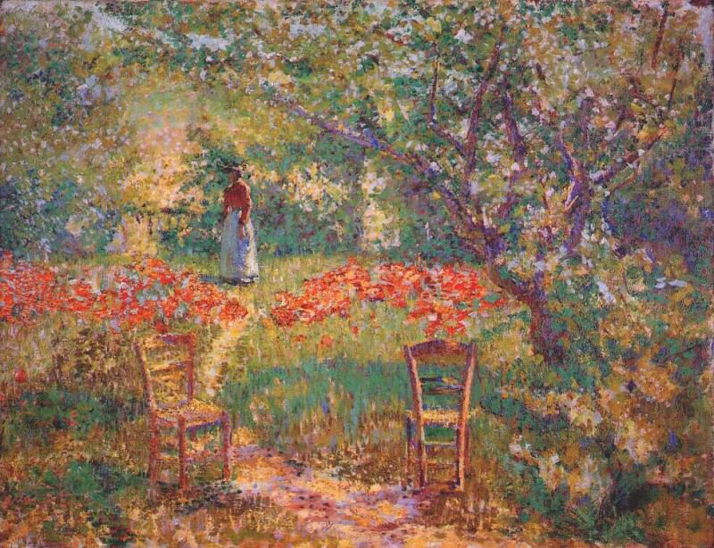 Сад в Живерни, ок.1890. Лилиан Уэсткотт Хейл