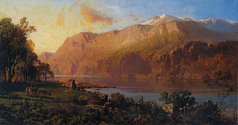 Озеро Эмеральд недалеко от Тахо, 1890-1900. Томас Хилл