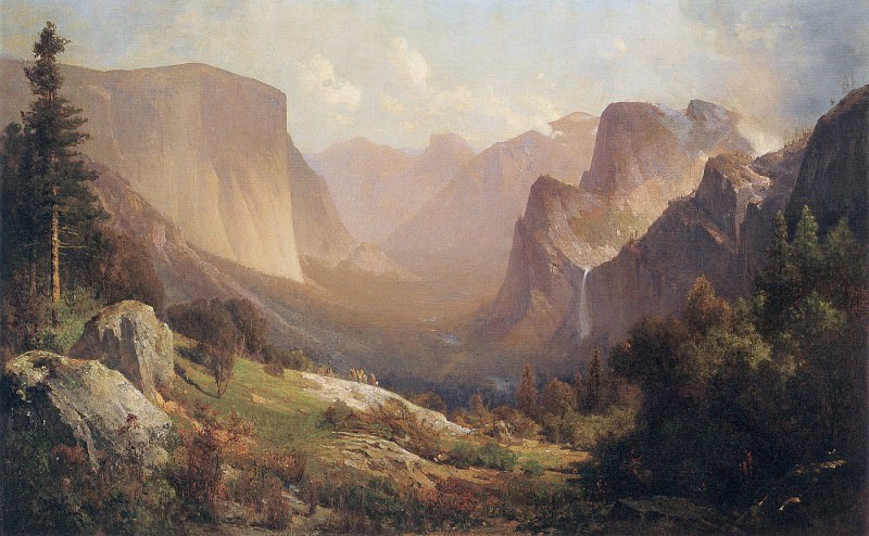 View of Yosemite Valley 1871. Thomas Hill