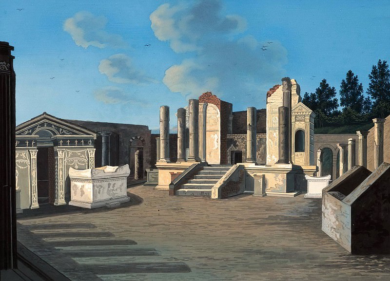Temple of Isis in Pompeii. Якоб Филипп Гаккерт