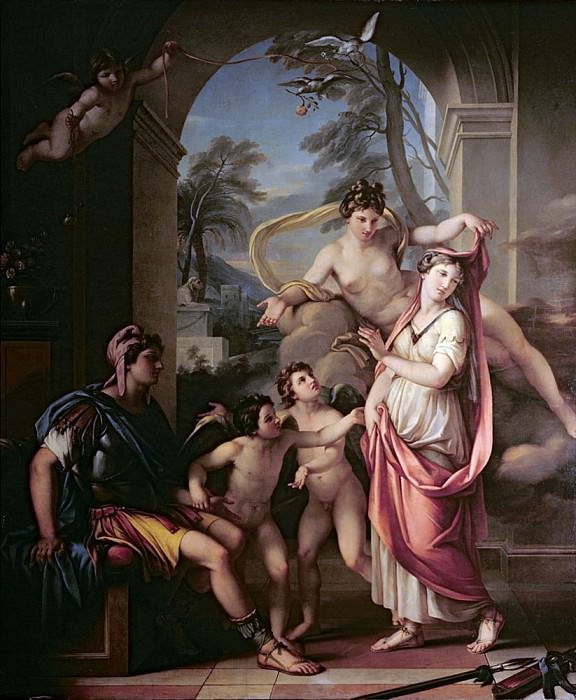 Venus Presenting Helen to Paris. Gavin Hamilton