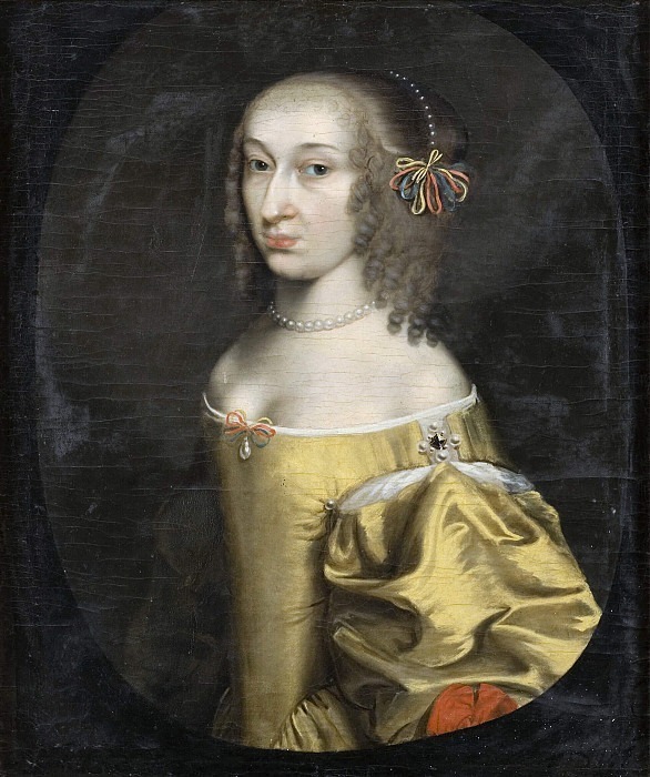 Hedvig Sofia, 1623-83, Princess of Brandenburg. Willem van Honthorst (Manner of)