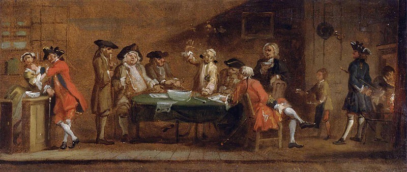 Figures in a Tavern or Coffee House. Joseph Highmore