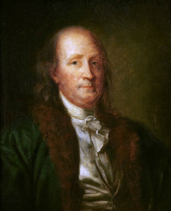 Portrait of Benjamin Franklin (1706-1790). George Peter Alexander Healy