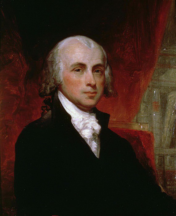 Portrait of James Madison (1751-1836). George Peter Alexander Healy