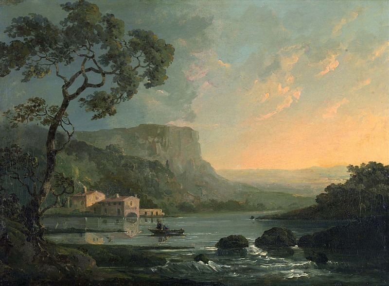 Landscape with Fishermen on a Lake. William Hodges