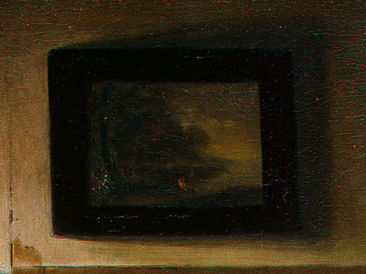 THE BEDROOM, 1658-1660, DETALJ. Pieter de Hooch