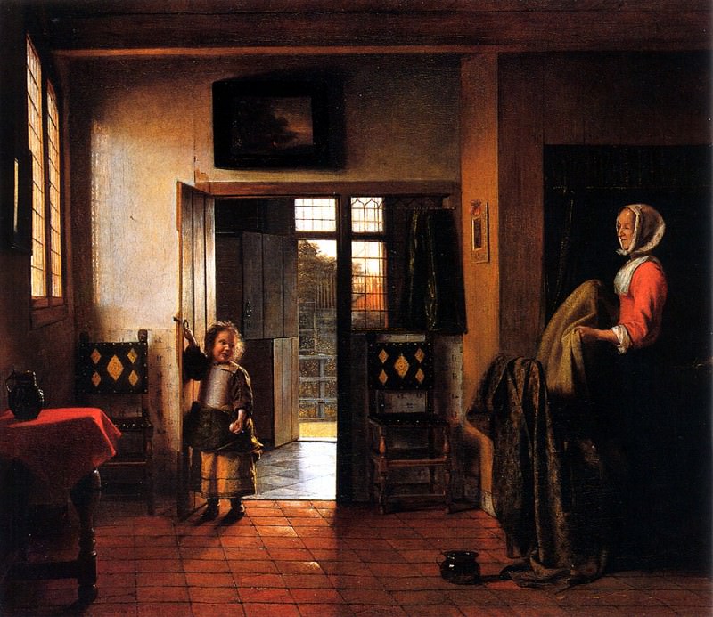 The Bedroom. Pieter de Hooch