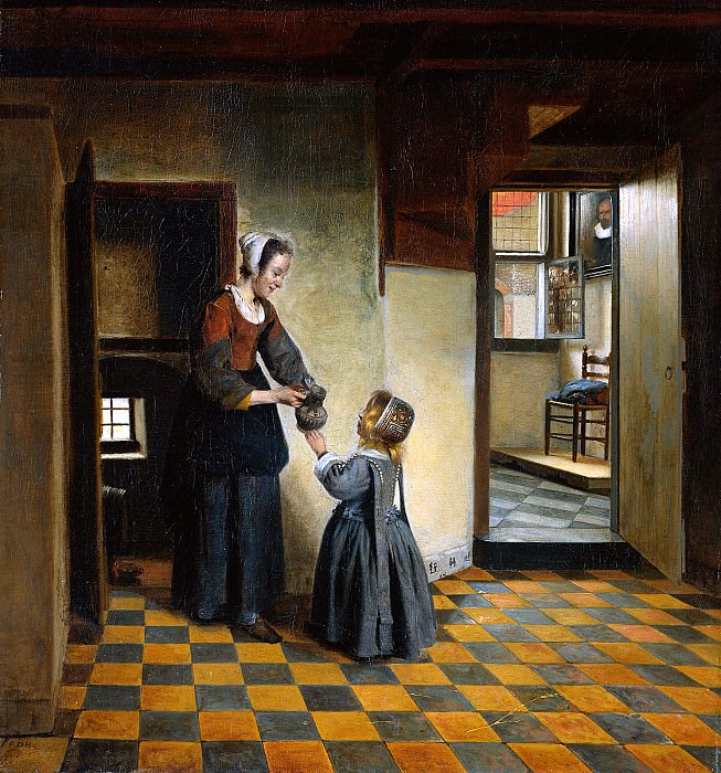 Woman and child. Pieter de Hooch