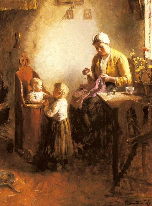 A Family In An Interior. Bernard De Hook