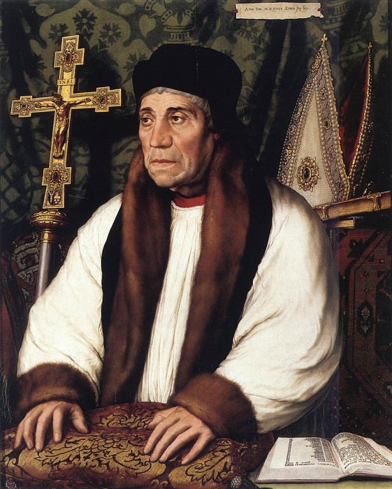 Portrait of William Warham Archbishop of Canterbury. Hans The Younger Holbein