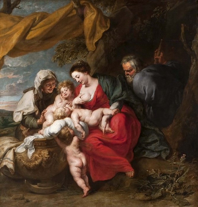 The Holy Family. Jan van den Hoecke (Attributed)