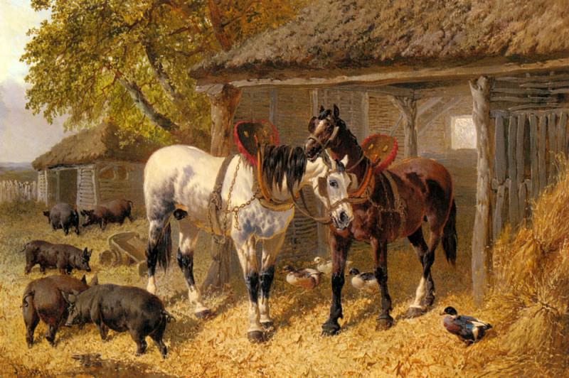 The Farmyard. John Frederick Herring
