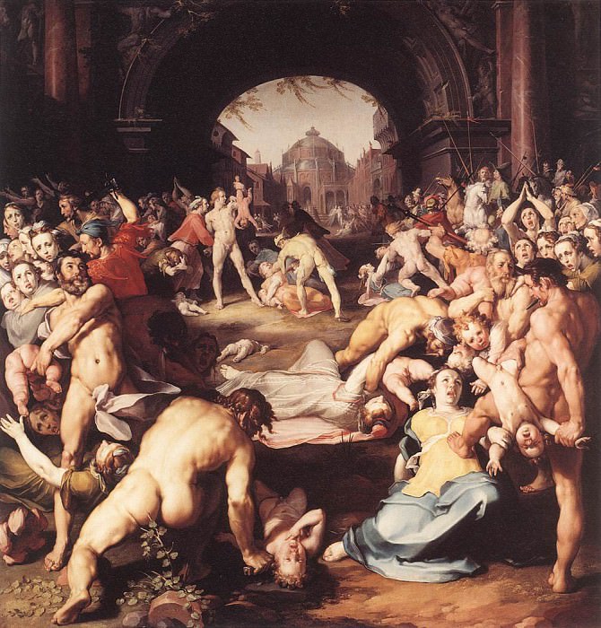 Избиение младенцев Иродом. Корнелис Корнелиссен ван Гарлем
