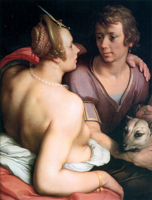 Венера и Адонис. Корнелис Корнелиссен ван Гарлем