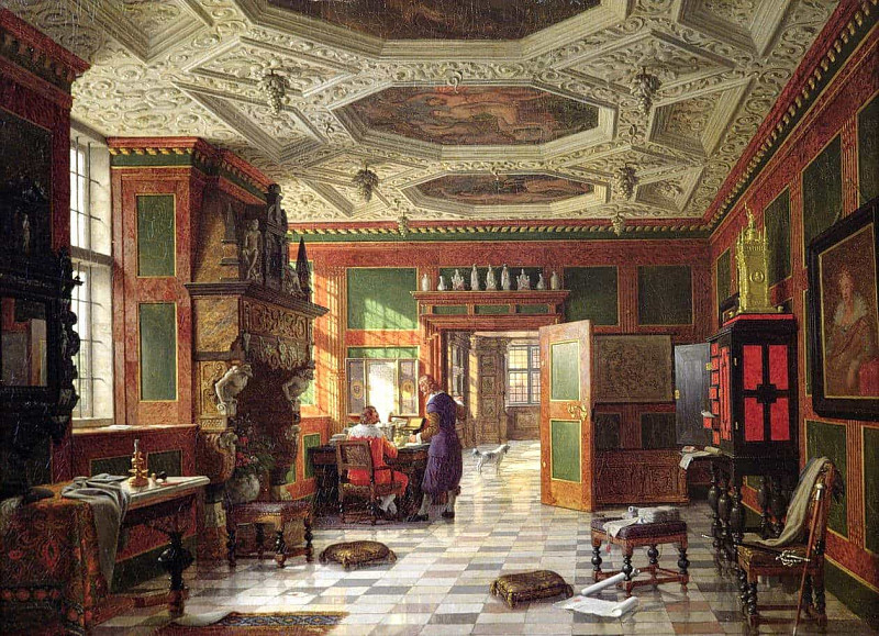 Interior of the Rosenburg Palace, Copenhagen. Heinrich Hansen